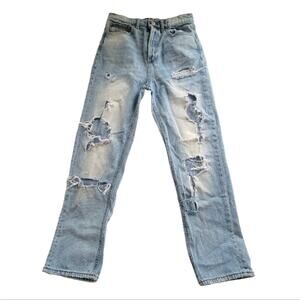 BDG urban outfitters size 26 light wash ultimate destroyed mom jean high rise
